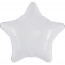 Логотип «Шар (19''/48 см) Звезда, Белый, 1 шт.»
