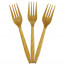 Логотип «Вилки, Золото, 15 см, 10 шт. в упак.»