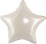Логотип «Шар (18''/46 см) Звезда, Кремовый, Сатин, 1 шт.»