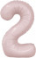 Логотип «Шар (40''/102 см) Цифра, 2 Slim, Пыльная роза, 1 шт. в уп.»