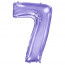 Логотип «Шар (40''/102 см) Цифра, 7, Сиреневый, 1 шт. в уп.»