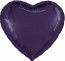 Логотип «Шар (30''/76 см) Сердце, Темно-фиолетовый, 1 шт. в уп.»