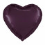 Логотип «Шар (19''/48 см) Сердце, Темная вишня, 1 шт.»