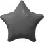 Логотип «Шар (19''/48 см) Звезда, Графит, 1 шт.»
