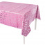 Логотип «Скатерть одноразовая, Звезды Люкс, Розовый/Серебро, Металлик, 137*183 см, 1 шт.»