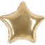 Логотип «Шар (19''/48 см) Звезда, Шампань, 1 шт.»