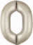 Логотип «Шар (40''/102 см) Цифра, 0 Slim, Мистик, Кремовый, Сатин, 1 шт. в уп.»