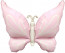 Логотип «Шар (37''/94 см) Фигура, Нежная бабочка, Розовый, Сатин, 1 шт. в уп.»