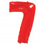 Логотип «Шар (40''/102 см) Цифра, 7, Красный, 1 шт. в уп.»
