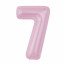 Логотип «Шар (40''/102 см) Цифра, 7 Slim, Зефирный, 1 шт. в уп.»