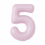 Логотип «Шар (40''/102 см) Цифра, 5 Slim, Зефирный, 1 шт. в уп.»