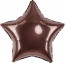 Логотип «Шар (18''/46 см) Звезда, Шоколад, Металлик, 1 шт.»