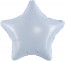 Логотип «Шар (19''/48 см) Звезда, Небесный, 1 шт.»