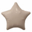 Логотип «Шар (30''/76 см) Звезда, Мистик, Кофе Латте, Сатин, 1 шт. в уп.»