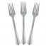 Логотип «Вилки, Матовое серебро, 18 см, 10 шт. в упак.»