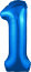 Логотип «Шар (40''/102 см) Цифра, 1 Slim, Синий, 1 шт. в уп.»