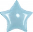 Логотип «Шар (9''/23 см) Мини-звезда, Голубой, Макарунс, 1 шт.»