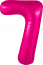 Логотип «Шар (40''/102 см) Цифра, 7 Slim, Фуксия, 1 шт. в уп.»
