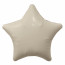 Логотип «Шар (30''/76 см) Звезда, Мистик, Кремовый, Сатин, 1 шт. в уп.»