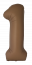 Логотип «Шар (40''/102 см) Цифра, 1 Slim, Шоколад, Матовый, 1 шт. в уп.»