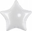 Логотип «Шар (32''/81 см) Звезда, Белый, 1 шт.»