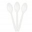 Логотип «Ложки, Белый, 15 см, 10 шт. в упак.»
