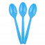 Логотип «Ложки, Голубой, 15 см, 10 шт. в упак.»