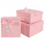 Логотип «Набор коробок Волшебный праздник, Нежно-розовый, 19*19*9,8 см, 3 шт. в упак.»