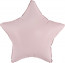 Логотип «Шар (18''/46 см) Звезда, Пыльная роза, Сатин, 1 шт.»
