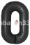 Логотип «Шар (40''/102 см) Цифра, 0 Slim, Черный, Сатин, 1 шт. в уп.»
