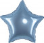 Логотип «Шар (18''/46 см) Звезда, Стальной синий, Сатин, 1 шт.»
