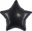 Логотип «Шар (18''/46 см) Звезда, Черный, Сатин, 1 шт.»
