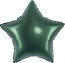 Логотип «Шар (18''/46 см) Звезда, Темно-зеленый, Сатин, 1 шт.»