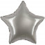 Логотип «Шар (18''/46 см) Звезда, Лунное Серебро, Матовый, 1 шт.»