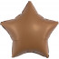 Логотип «Шар (18''/46 см) Звезда, Шоколад, Матовый, 1 шт.»