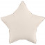 Логотип «Шар (18''/46 см) Звезда, Кремовый Латте, Матовый, 1 шт.»
