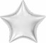Логотип «Шар (36''/91 см) Звезда, Белый блеск, 1 шт. в уп.»