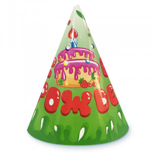 Логотип «Колпаки, День Рождения (торт), 6 шт.»
