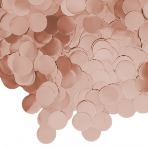 Логотип «Конфетти фольга Круг, Розовое Золото, Хром, 1 см, 50 г.»