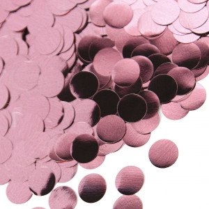 Логотип «Конфетти фольга Круг, Розовое Золото, Металлик, 1 см, 50 г.»