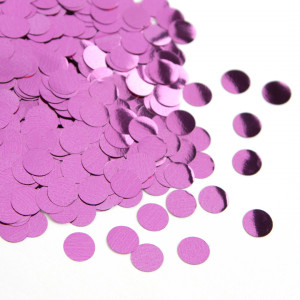 Логотип «Конфетти фольга Круг, Розовый, Металлик, 1 см, 50 г.»