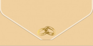 Логотип «Конверт для денег, текстура бархата, Обручальные кольца, Металлик, 1 шт.»