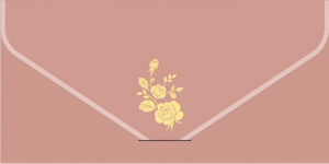 Логотип «Конверт для денег, текстура бархата, Золотые розы, 1 шт.»