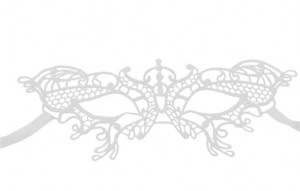 Логотип «Маска кружевная, фигурная, Бабочка, Белый, 16*24 см, 1 шт.»