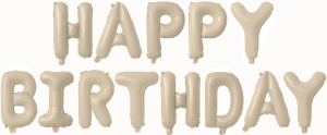 Логотип «Набор шаров-букв (16''/41 см) Мини-Надпись "Happy Birthday", Карамель, 1 шт. в уп.»