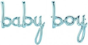 Логотип «Набор шаров-букв (16''/41 см) Мини-Надпись "Baby Boy", Голубой, 1 шт. в уп.»