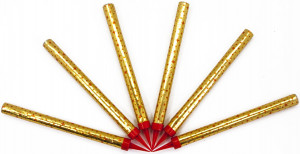 Логотип «Свеча Фонтан для торта, Золото, 18 см, 6 шт.»