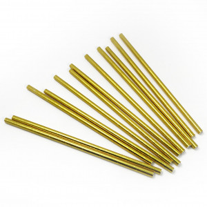 Логотип «Трубочки для коктейлей, Золото, металлик, 12 шт.»