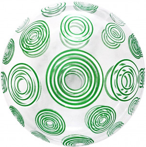 Логотип «Шар (20''/51 см) Deco Bubble, Зеленые круги, Прозрачный, Кристалл, 1 шт. в уп.»
