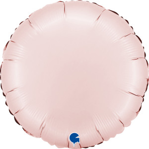 Логотип «Шар (18''/46 см) Круг, Розовый, Сатин, 1 шт.»